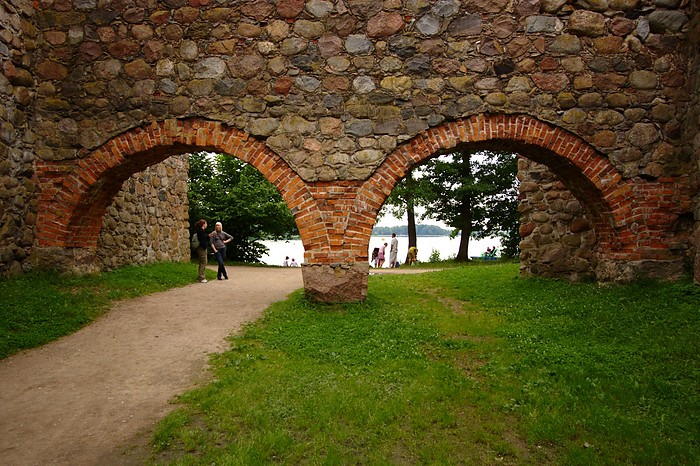 Trakai, Lithuania:  Castle Arches